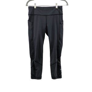 Lululemon Pace Cropped Black Leggings Womens Size 6